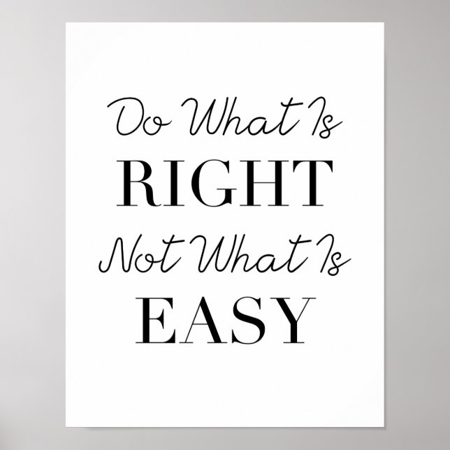 Poster Do What Is Right (Frente)