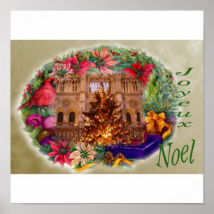 POSTER DO XMAS DE NOEL PARIS DE JOYEUX