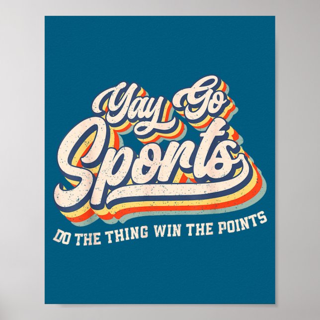 Poster Do Yay Go Sports Win Points (Frente)
