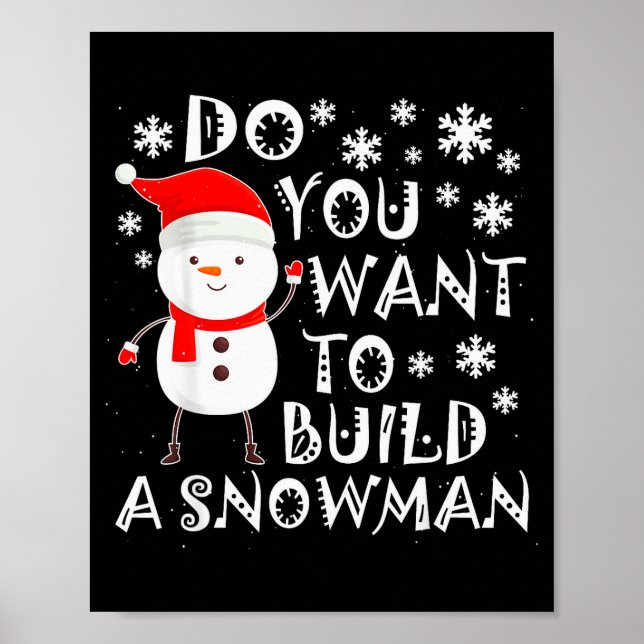 Poster Do You Want To Build A Snowman Sweet Snowman Chris (Frente)
