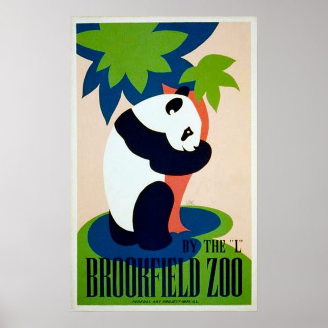 Poster do Zoo de Panda Brookfield (Frente)