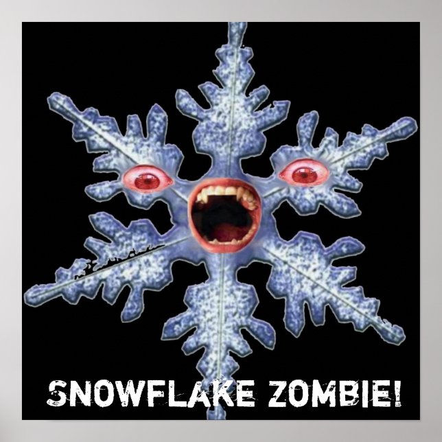 Poster do Zumbi Floco de Neve! (Frente)