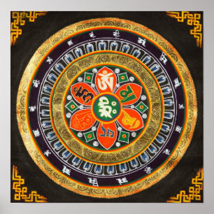 Poster do zumbido do OM Mani Padme