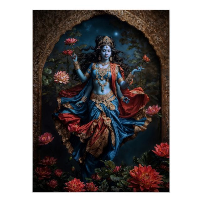 Pôster Doadora de bênçãos Divina Kali (Frente)