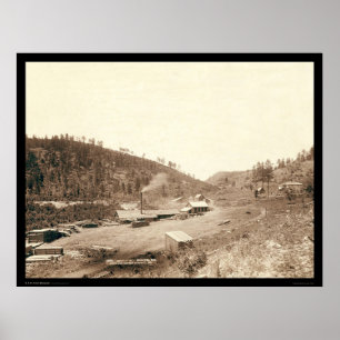 Pôster Dobbins Mills & Smoke Stack Black Hills SD 1890
