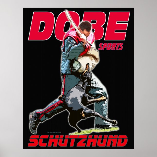 Poster Dobe Sport Schutzhund design (Frente)