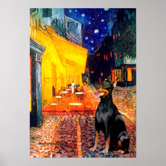 Pôster Doberman 1 - Terrace Cafe (Frente)