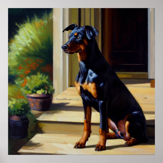 Poster Doberman Pinscher Dog (Frente)