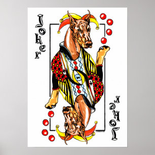 Poster Doberman Red Joker