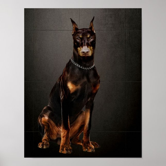 Poster Doberman Reliable Guarda Doberman Dog (Frente)