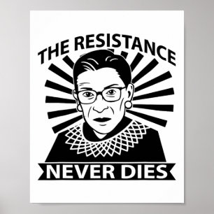 Poster Dobetterdesignsco Rbg Ruth Byder Ginsburg Resiste 