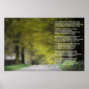 Pôster Dobrar na estrada