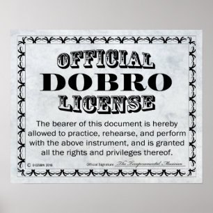 Poster Dobro License
