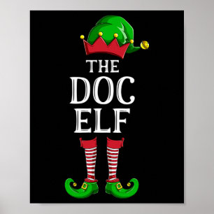 Poster Doc Elf Matching Family Group Festa de Natal Paja