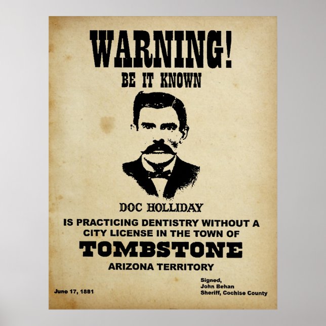 Poster Doc Holliday (Frente)