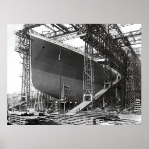 POSTER DOCA SECA BELFAST - 1911 TITÂNICO