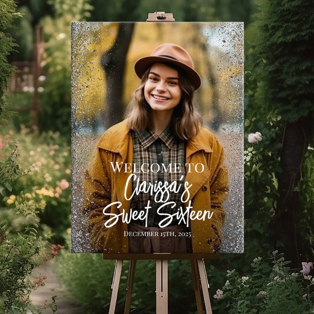 Poster Doce 16 boas vindas do partido com foto (Criador carregado)