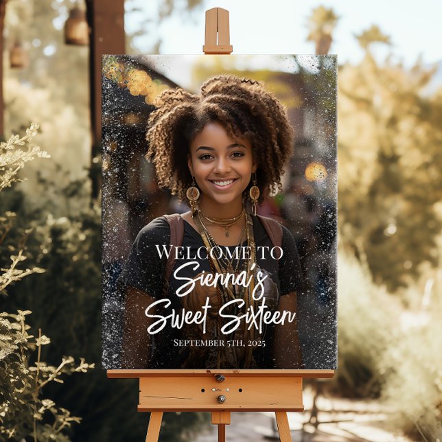 Poster Doce 16 boas vindas do partido com foto (Criador carregado)