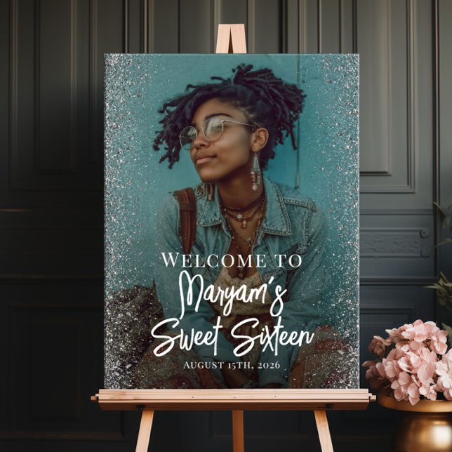 Poster Doce 16 boas vindas do partido com foto (Criador carregado)