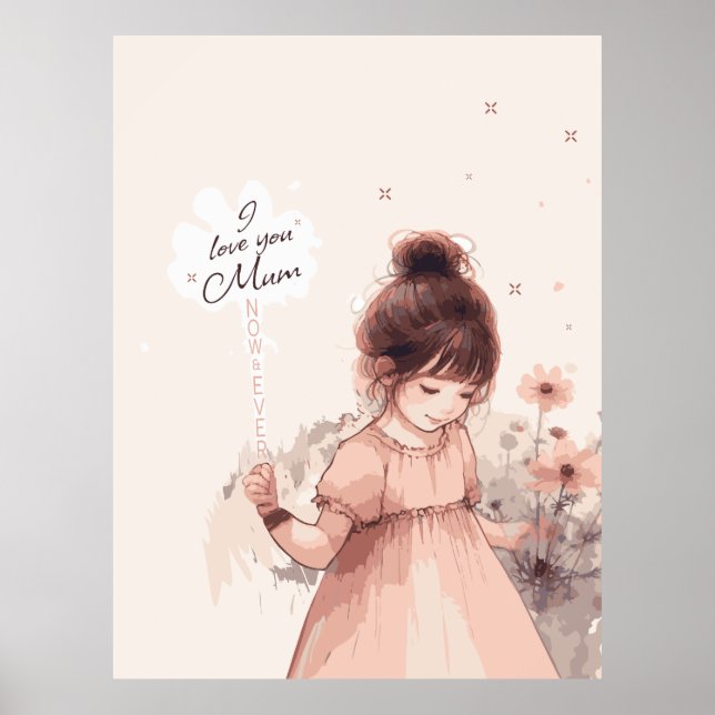 Poster Doce Amor de Filha Mãe (Frente)
