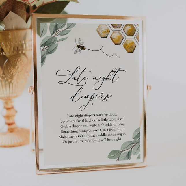 Poster Doce como a Abelha Eucalyptus Fraldas Noturnas Tar (Criador carregado)