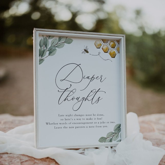 Poster Doce como Bee Eucalyptus Fralda (Criador carregado)