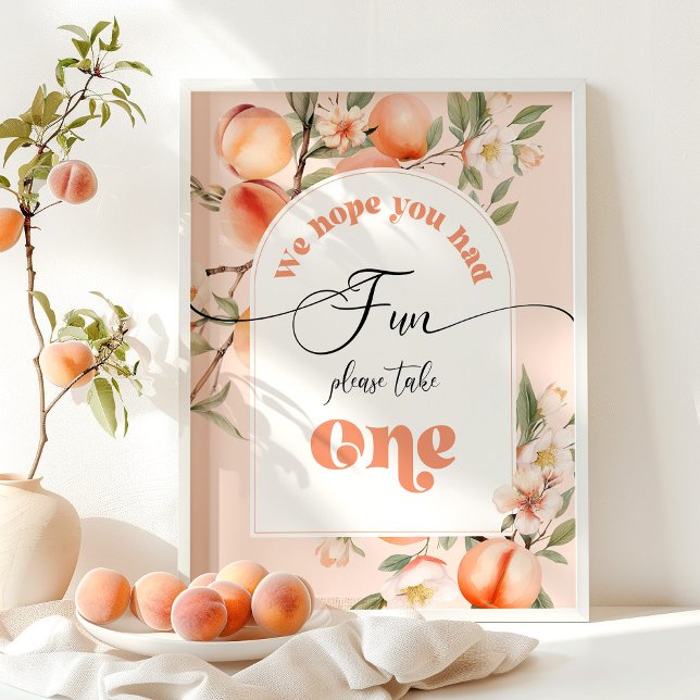 Poster Doce como pêssego Esperamos que tenha se divertido (Criador carregado)