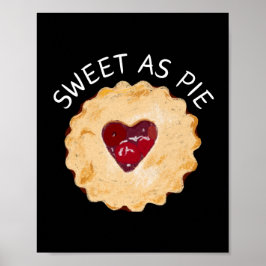 Poster Doce como Pie Wall Art