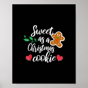 Poster Doce Como Um Biscoito De Natal - Biscoito, Natal