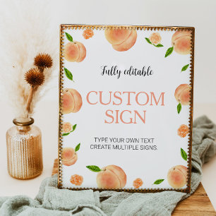Poster Doce Como Um Sinal De Mesa Personalizada De Aniver