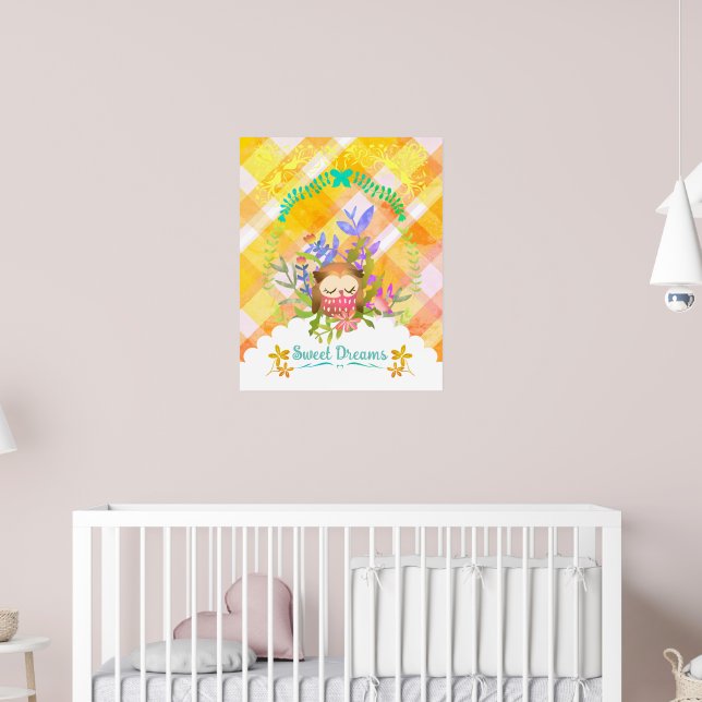 Poster Doce Coruja dos Sonhos. (Berçário 2)