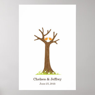 Poster (doce) da árvore da impressão digital