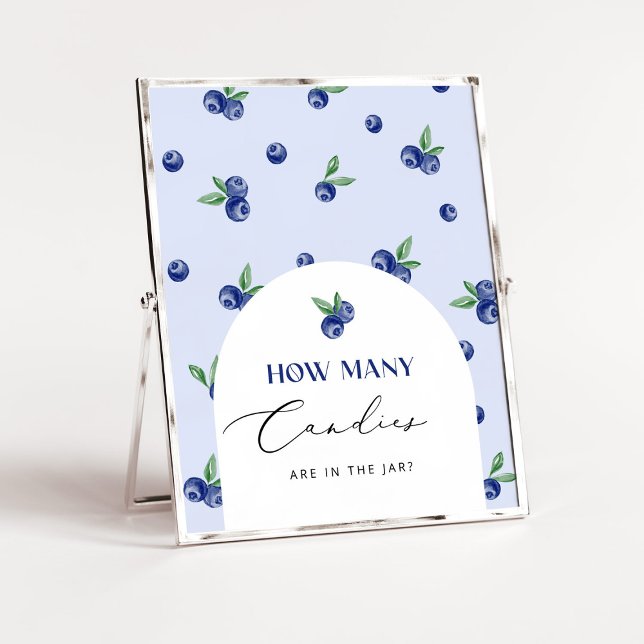 Poster Doce de mirtilo Adivinhe quantos doces (Criador carregado)