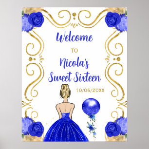 Poster Doce Dezesseis loiras Princesa Real Boas-vindas