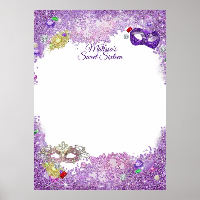 Poster Doce Dezesseis, Quinceanera, Mascarada (Frente)