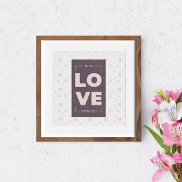 Poster Doce e romântico