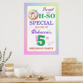 Poster Doce e Tão Especial Donut de Aniversário
