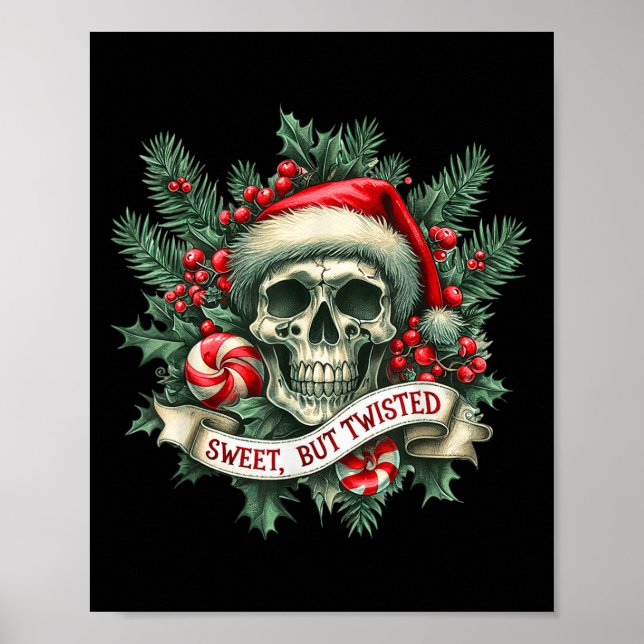 Poster Doce, Mas Doce, Caneta Retro Skeleton (Frente)