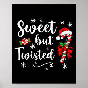 Poster Doce Mas Torcido Funny Natal Cane Xmas de Natal