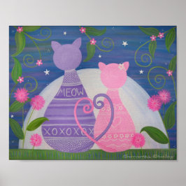 Pôster Doce Novembro - 8x10 Gatinhos Apaixonados Arte Inf