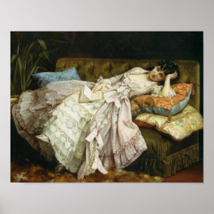 Pôster Doce que não faz nada por Auguste Toulmouche, 187