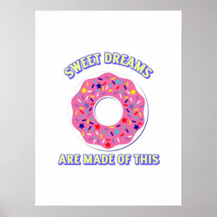 Poster Doce rosquinha sonha engraçado