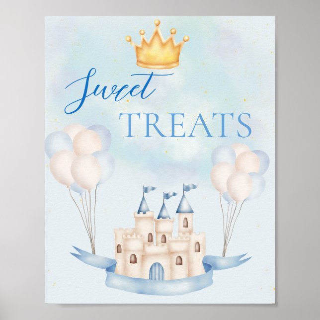 Poster Doce Treatores FairyTale Castle Crown Balloon (Frente)