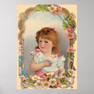 Poster Doce Vintage Girl