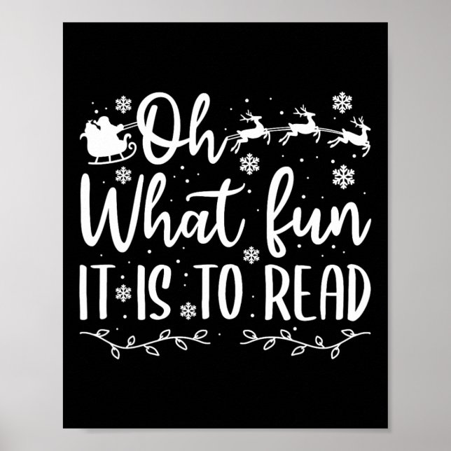 Poster Docente natal que divertiu uma leitura (Frente)