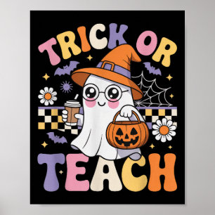 Poster Docente Ou Ensino O Professor Groovy Ghost Funny H