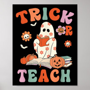 Poster Docente Ou Ensino Pó-Fantasma Floral H
