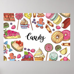 Poster Doces Assorted