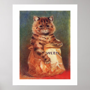 Poster Doces mistos de Louis Wain