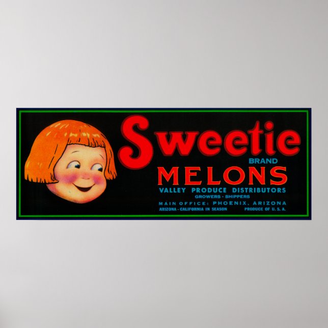 Poster Docinho Melon LabelPhoenix, AZ (Frente)